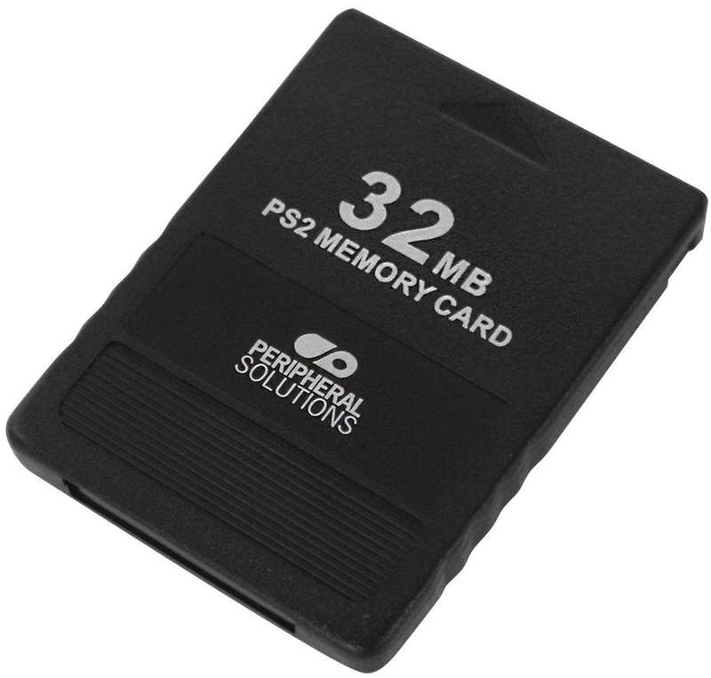 Memory Card  For Ps2 Black Memory Card, 32mb