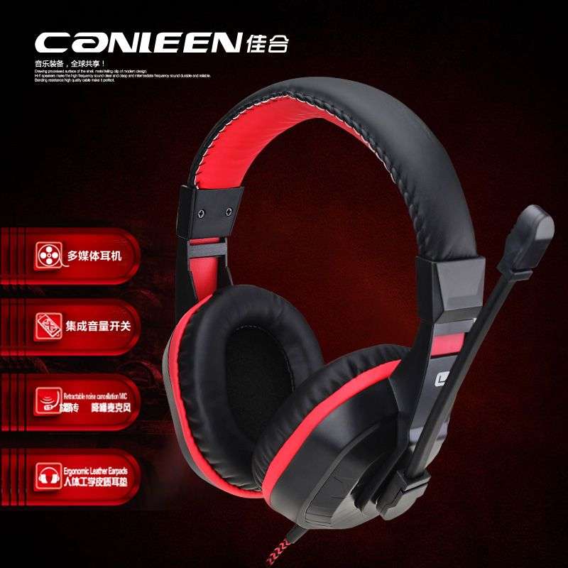 CT-833 headset with microphone  For  PS4 PC Xbox One Nintendo  - Black
