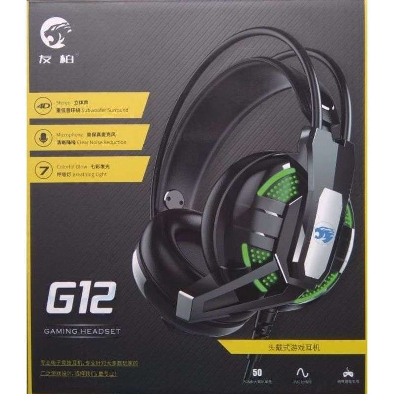 G12  Headset With 3.5mm Jack For PC & Gaming
