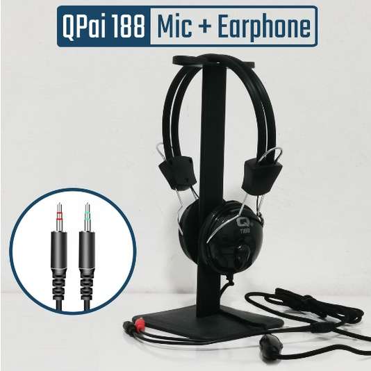 Stereo PC Wired Headset Headphone Built In Mic T-188 Gaming