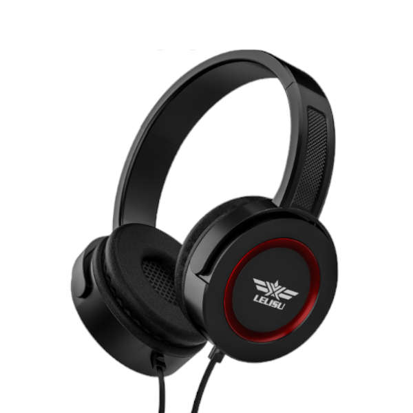 Ls-812 - Bass+ Stereo Hifi Wired Headphone - Black & green /red