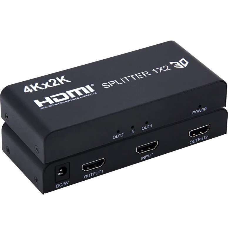 1x2 Port hdmi splitter 3d full hd 1080p
