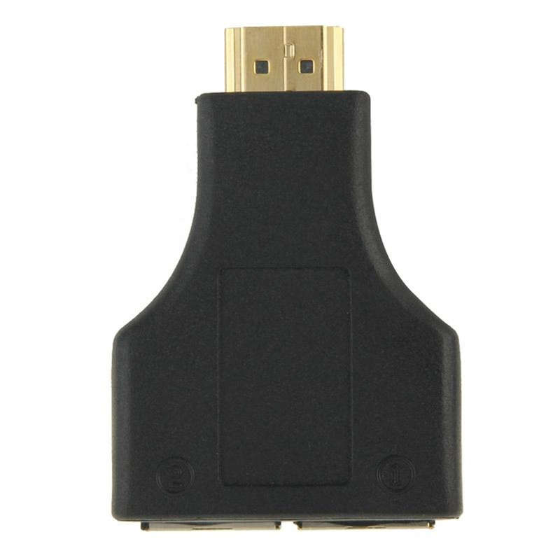 Dual Port RJ45 Network Cable Hdmi Extender Over by Cat 5e/6 3D HDTV Up