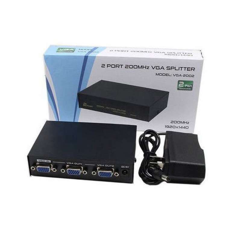 2 PORT 200MHz VGA Splitter