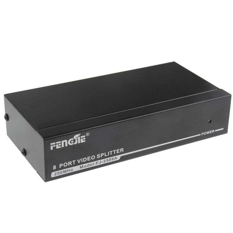 FJ-2508 8 Port VGA Video Splitter High Resolution 1920 x 1440