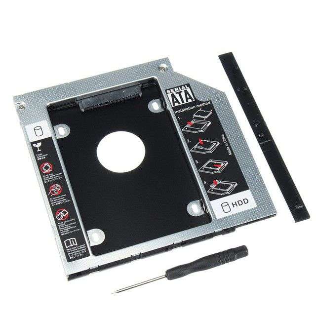 Second HDD Caddy 12.7mm Tray for Laptop Notebooks