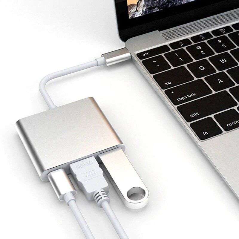 HD USB Type C to HDMI Multi-Port Adapter