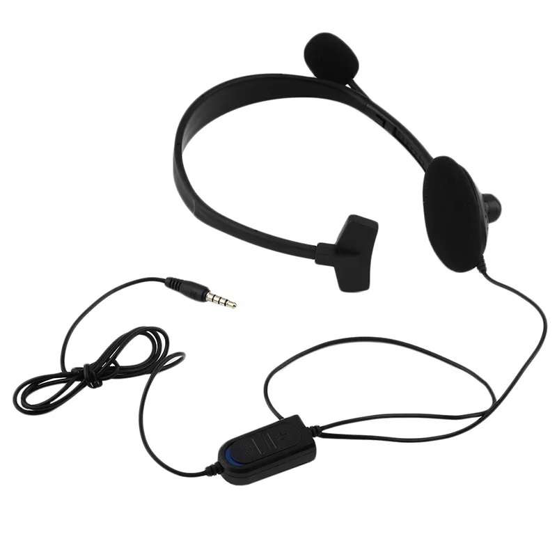 Single-Sided Mini Wired Headphone Earbud with Mic For P4 game PS4