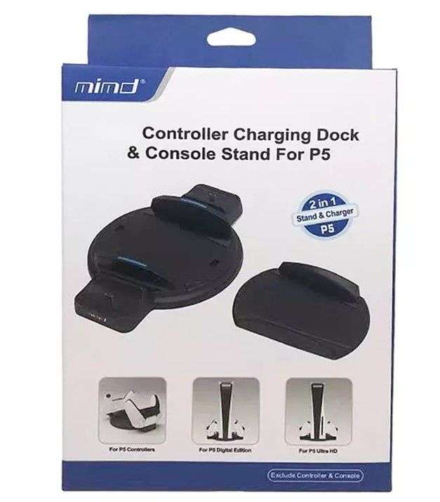 Dual Controller Charging Dock and Console Stand for P5