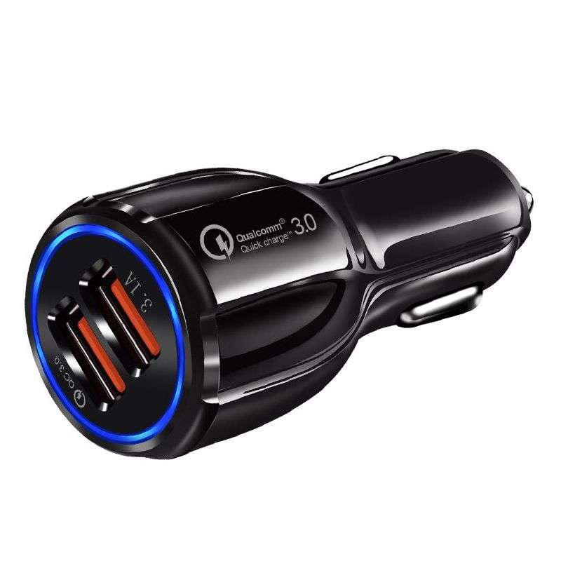 WUW-C100 QC3.0 Dual USB Car Charger