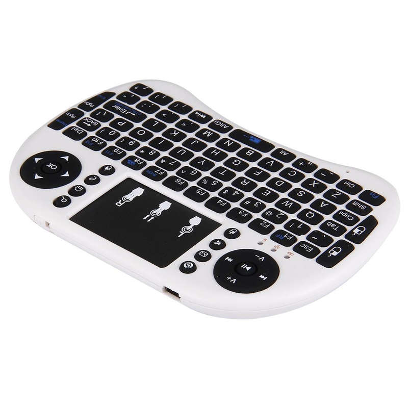 i8 Backlit Mini Wireless Keyboard With Touchpad Infrared Remote Control