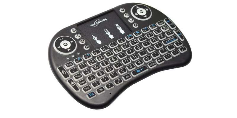 i8 Backlit Mini Wireless Keyboard With Touchpad Infrared Remote Control