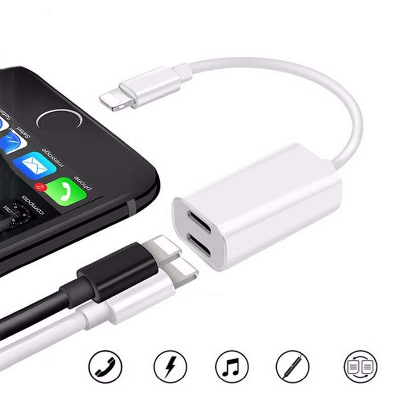 2in1 Lighting Adapter And Charger For iPhone 5/5c/6/6s/7/7 Plus/8/X/XR
