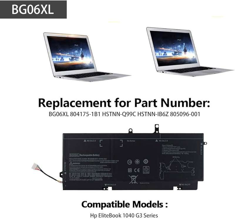 Original BG06XL Replacement Laptop  Battery for HP EliteBook 1040 G3
