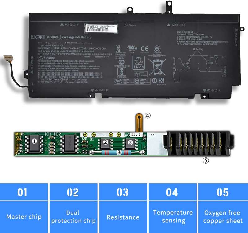 Original BG06XL Replacement Laptop  Battery for HP EliteBook 1040 G3
