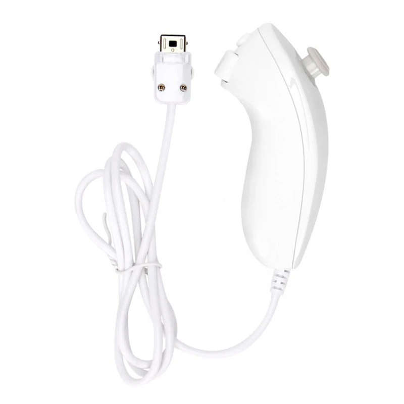 Wii/WiiU 2in1 Remote Controller Built-in Motion Plus With Nunchuck/White