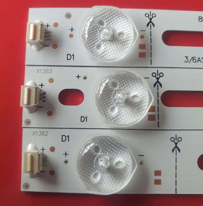 Universal LED TV Backlight Strip Compatible with 42  65inch LED TV 6V 10LED 3-Pin Connector