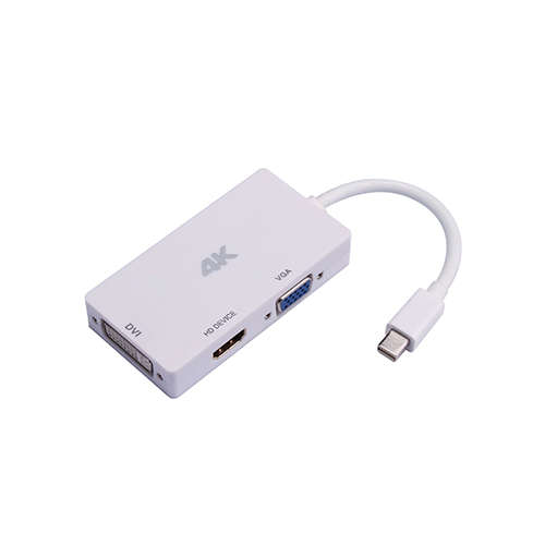 3in1 Mini Display Port Thunderbolt to HDMI/DVI/VGA Cable Adapter