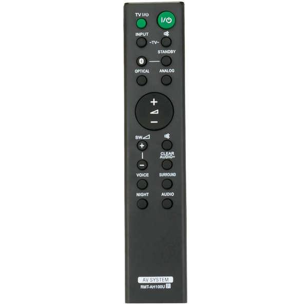 RMT-AH100U Replacement Remote Control for Sony Sound Bar HT-CT180 SA-CT180 W