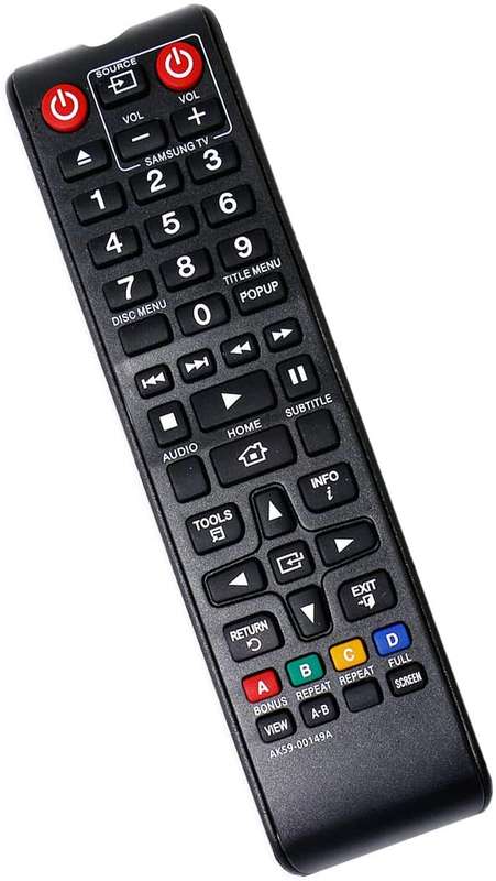 Replacement Remote Control AK59-00149A for SAMSUNG DVD BD BLU-RAY DISC PLAYER BDF5100/ZA BD-ES530...