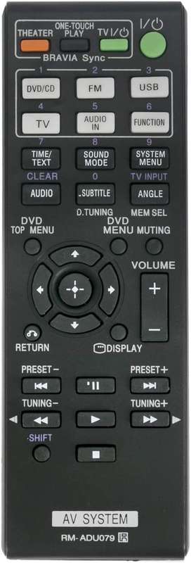 Replacement Remote Control RM-ADU079 For SONY DVD Home Theatre System DAV-DZ330 DAV-DZ340 DAV-DZ710