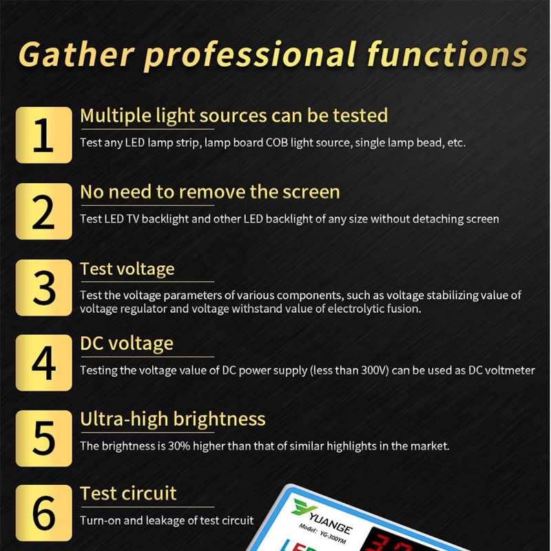 LED Tester LED TV Backlight Testers Multi-Function LED Strip Tester