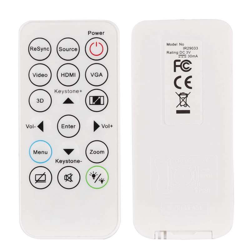 Replacement Remote Control for Optoma DAESSGL DAESSGN DAEXSGL DS344 DS346 DW345