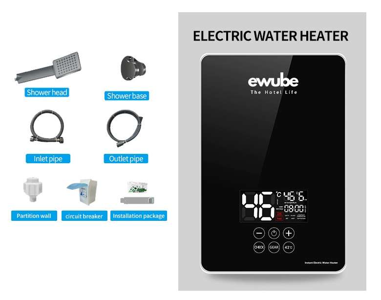 5.5KW 220 Volt Electric Instant Autonomous Water Heater Tankless Geyser SL-X2-55