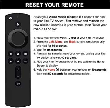 Replacement L5B83H For Amazon 2nd Gen Alexa Voice Fire Stick 4K Remote Control Volume