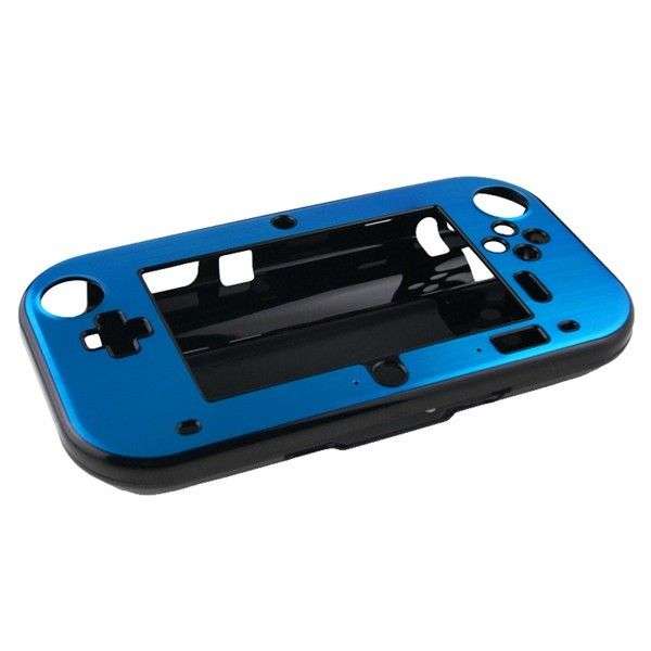 Aluminum Finished Snap-On Hard Case Shell Cover For Nintendo Wii U Console (Light Blue)