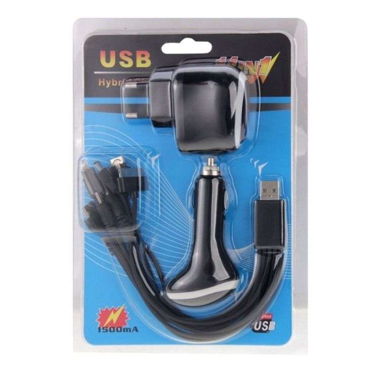 Multifunctional 14 in 1 Travel Charging Kit Hi-speed USB Hybrid Charger