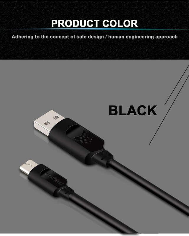 Senmaxu SMX-305 Hgh Speed and USB Data Cable CCB071 Black