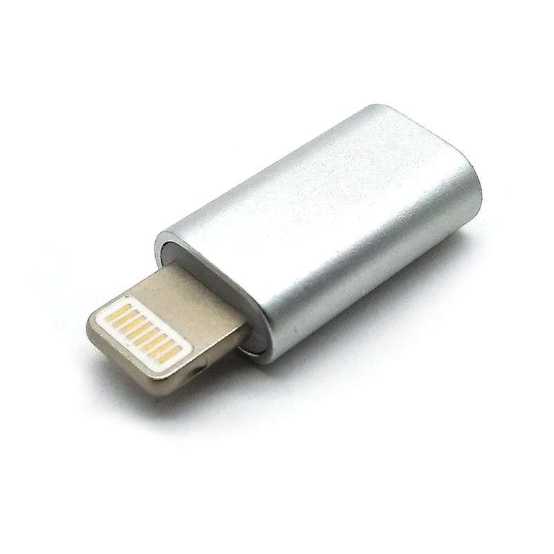 Micro To 8 pin Lighting Metal Adapter IoS