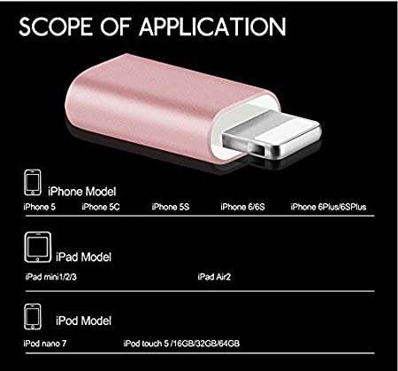 Micro To 8 pin Lighting Metal Adapter IoS