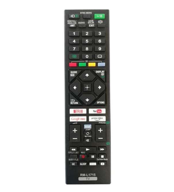 Replacement LCD/LED TV Remote for SONY TV RM-L1715