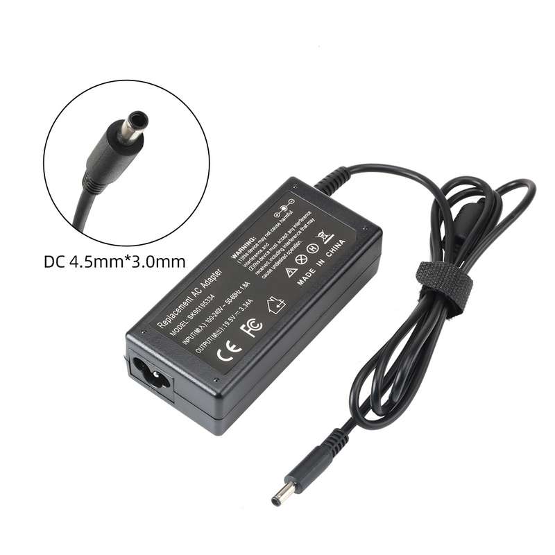 Replacement Laptop Charger For Dell 4.5mm x 3.0mm 19.5V 3.34A 65W
