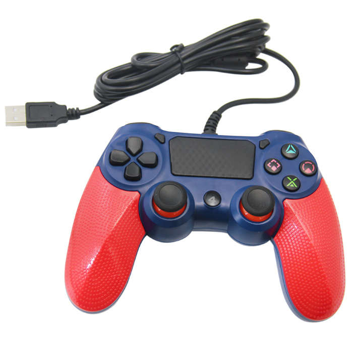 Wired Game Controller - Orange+Blue For PlayStation 4 PS4