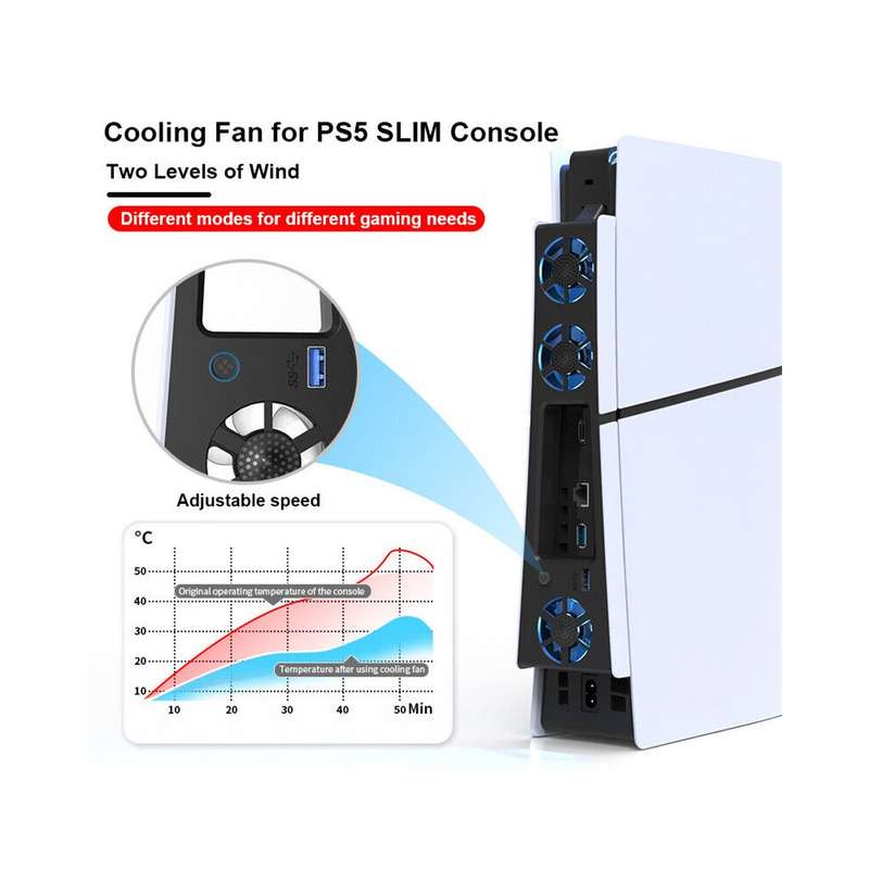 USB COOLING FAN FOR NEW PLAYSTATION  5 SLIM CONSOLE