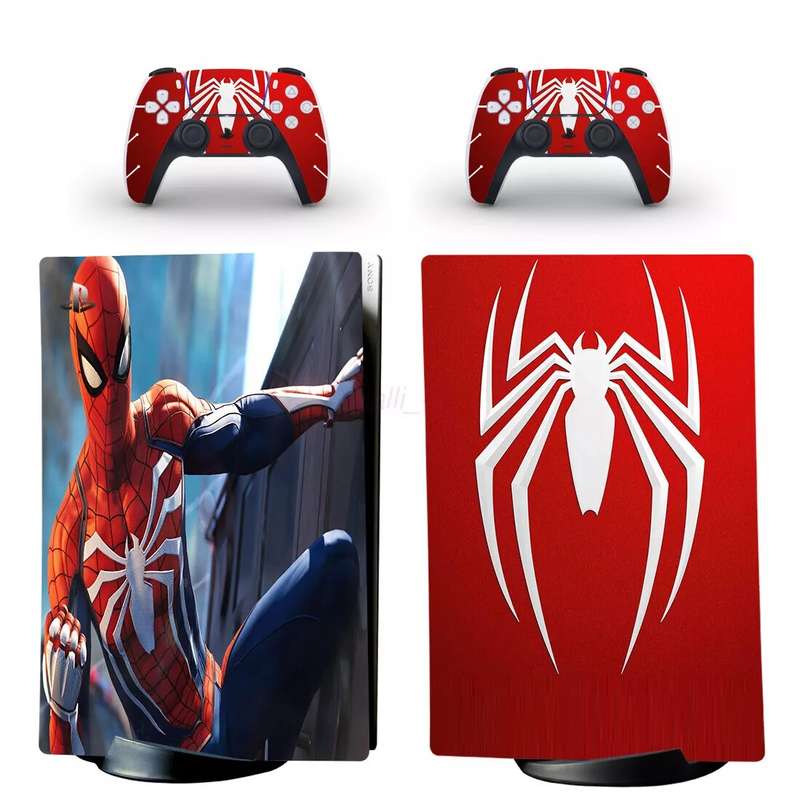 PS5 Sticker Decal Cover for Console and Controllers - Spider Man