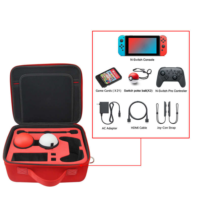 Poke Ball EVA and Nylon Case Carry Bag For NintendoSwitch