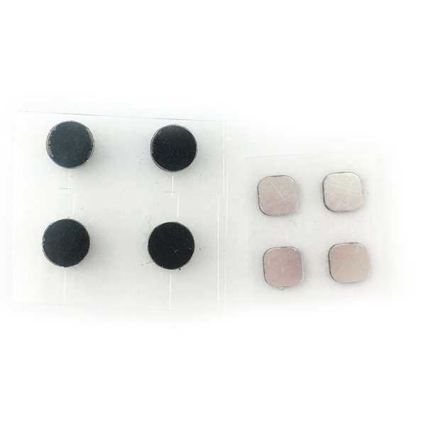 Black Rubber Nubs Screw Cover Set Replacement Parts For Nintendo 3Ds Xl