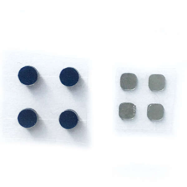 Blue Rubber Nubs Screw Covers Set Replacement Parts For New Nintendo 3Ds Xl