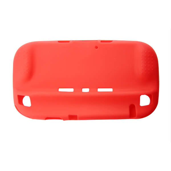 Silicon Case/Cover/Skin For Nintendo Wii U Console (Red)