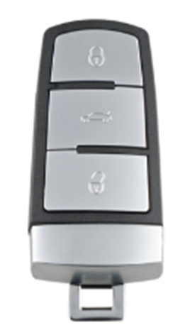 Volkswagen Passat CC 3 Button Car Remote and Chip3 BTN 433MHZ 46 C
