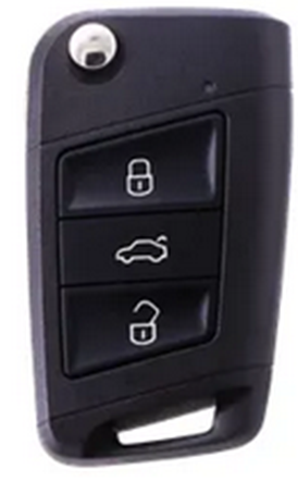 Volkswagen Atlas 2015-2019 3 Button Car Remote, HU66 Blade and Chip