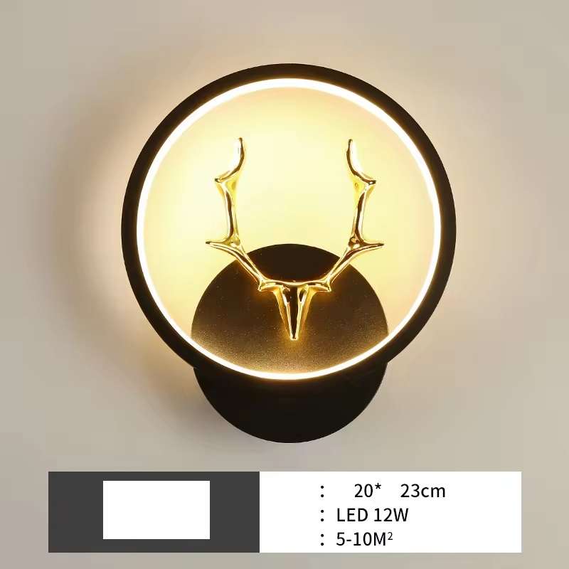 Ewube Indoor Luxury Modern Style Round Shape LED Wall Lamp