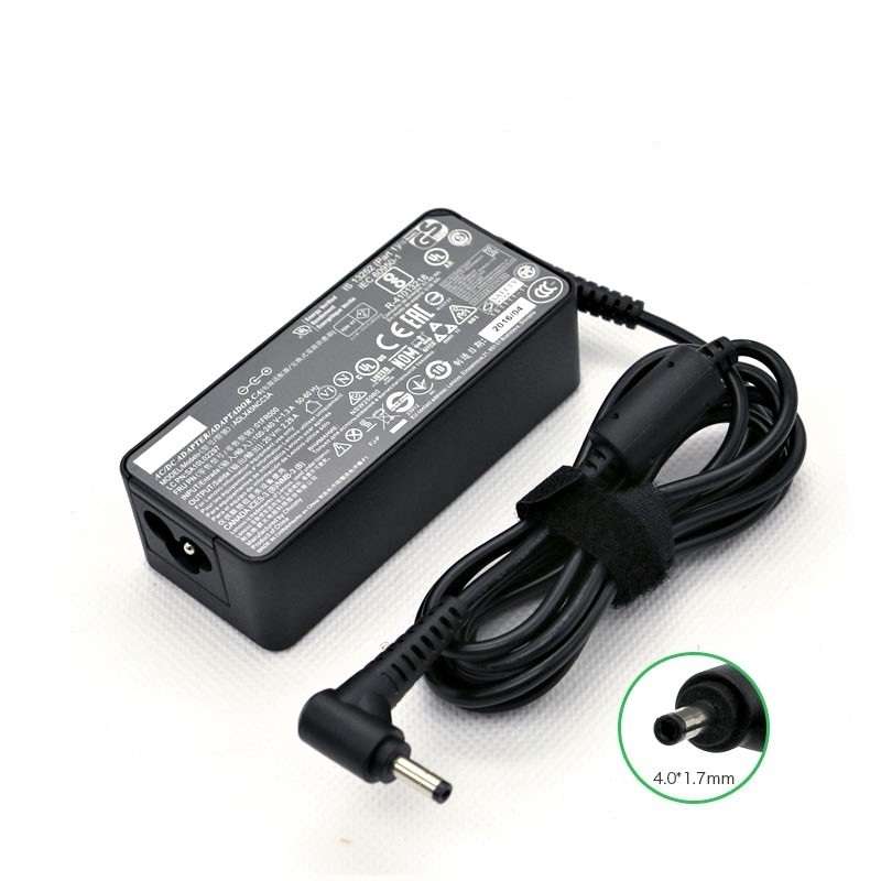 Replacement Laptop Charger For Lenovo 20V 2.25A 45W 4mm X 1.7mm