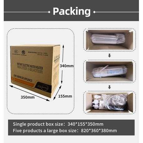 5.5KW 220 Volt Electric Instant Autonomous Water Heater Tankless Geyser SL-X2-55