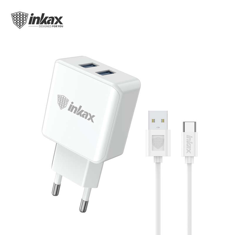 INKAX CD-101 2 USB PD+QC 3.0 18W Adaptor charger for Cellphone