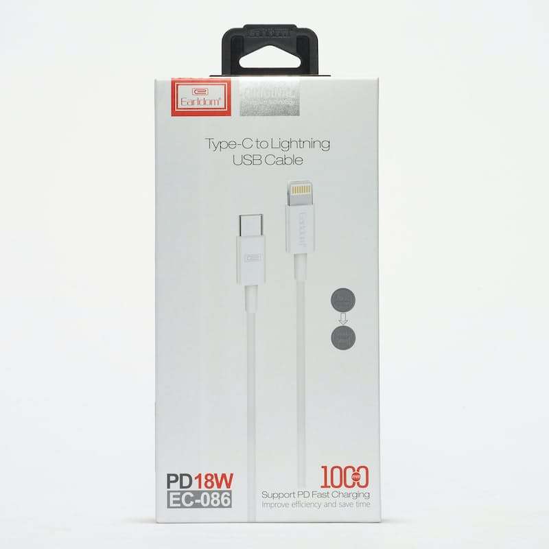 EARLDOM EC-086 PD 18W iPhone TYPE C TO Lightning 1M Cable